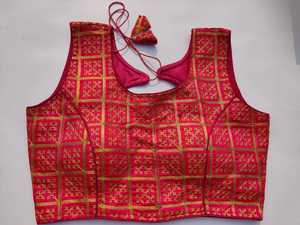 Ropa de boda de diseñador Nuevo diseñador Espejo real e hilo trabajado Phantom Silk Party Wear Colección de blusas listas para usar - Product Image 3