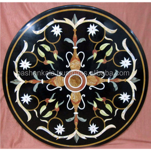Marble Inlay <b>Table</b> Tops Stone Inlaid <b>Table</b> Top - Product Image 1