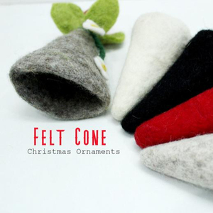 Oeuf feutré en laine de haute qualité confortable accessoire de décoration de Noël fait à la main écologique et durable - Product Image 3