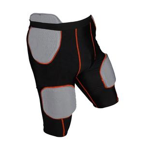 กางเกงฟุตบอลสีดำสไตล์อเมริกันพร้อมแผ่นรองระบายอากาศ - Product Image 2