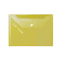 Classeurs en plastique colorés - Couleurs assorties - Design à rayures transparentes - Classeur format A4 - Porte-documents