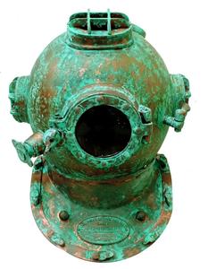 Casco de buceo para buceadores, accesorio rústico, náutico, 18" - Product Image 3