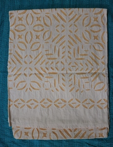Multi Cut Work <b>Indian</b> kantha handmade 100% cotton <b>quilt</b> antique reversible gudari bedspread - Product Image 4