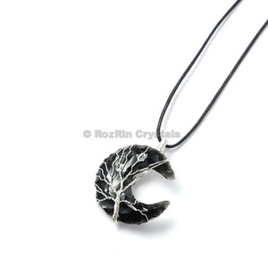 Supplier of <b>Black</b> Obsidian Tree of life <b>Wrap</b> Pendants : <b>Black</b> Obsidian Tree of life <b>Wrap</b> Pendants For Sale - Product Image 1