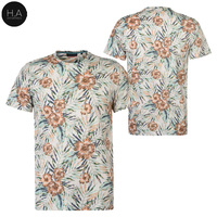 Kaos Oblong Besar Poliester Desain OEM T-Shirt Sublimasi Cetak Pengikut Khusus Grosir untuk Pria