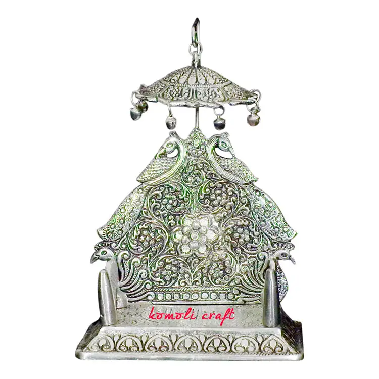 Singhasan for your lord hindu religious white metal gifts items