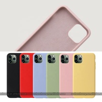 À prova de choque Caso Capa Mole Para o iphone 11 Qualidade Original Genuíno Caso de Telefone Capa De Silicone Líquido de Microfibra dentro iPhone 12