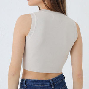 Hot Selling Custom Logo Self-Cultivation <b>T</b>-<b>Shirt</b> Girls Gym Crop Tops with Your Customized Logo and Brand OEM Service - Product Image 5