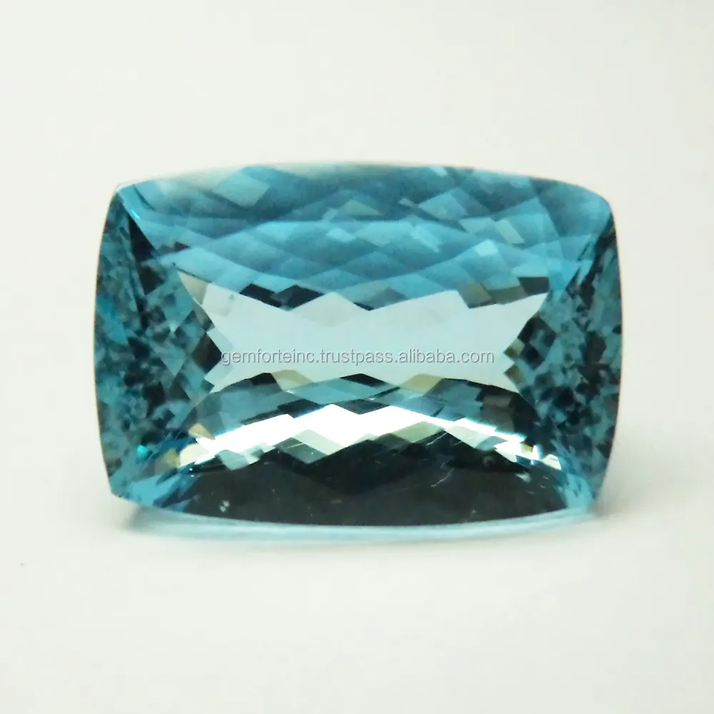 Natural Santa Maria aguamarina Rectangular pera Oval formas mixtas corte facetado piedra preciosa suelta Cielo Azul Aguamarina para joyería