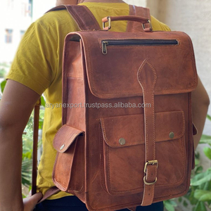 Fait main En Cuir de Chèvre Véritable 10*13 Pouces Vintage Sac À Dos Sac À Dos - Product Image 2