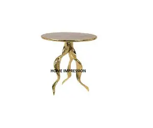 金属章鱼设计师腿侧角桌复古金属章鱼侧桌