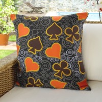 Sarung Bantal Lempar 100% Poliester dengan Motif Daun Kartun Bergaris Geometris Tenun Jacquard Modern, Hewan, dan Titik-titik Laut untuk Rumah dan Hotel