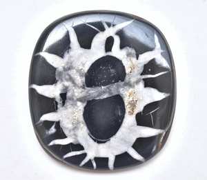 Septaria-GEMA grande de araña, Gema grande, color negro, tela de araña, septario, Nodule, Araña, piedra preciosa suelta - Product Image 4