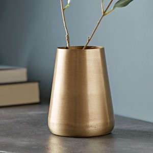 Jarrones de flores dorados y brillantes para decoración del hogar, jarrones de Metal con diseño de lujo moderno, para uso en bodas - Product Image 5