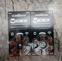 Pile auditive Widex taille 312 sans mercure, piles bouton au zinc-air