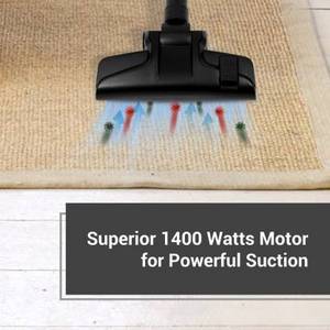 REVE Electric Wet Dry 1000W Tipo ciclón Bolsa reutilizable para el polvo (Rojo Negro) Hogar Garaje Uso al aire libre en hoteles - Product Image 2