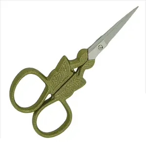 3.5 Multi Purpose Butterfly Shape Small Embroidery Fancy Scissors Gold  Plated