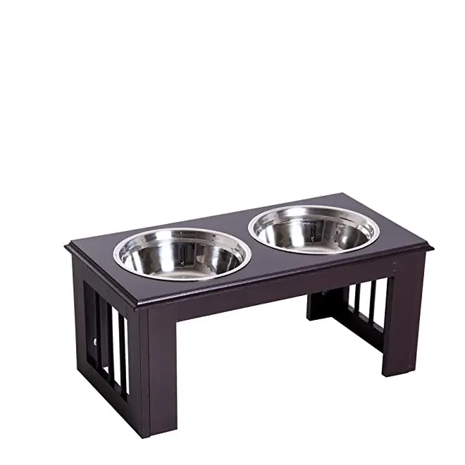 Ciotole di alimentazione di alta qualità Standard ciotola superiore Pet cibo per cani alimentazione Stand antiscivolo Design con creste vendita calda