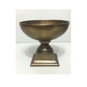 Juego de Tazones para Servir de Tres Piezas, Hechos a Mano, de Metal Plateado Pulido, Modernos y Ecológicos, para Uso en Exteriores y Decoración con Frutas, Marca RABEH - Product Image 4