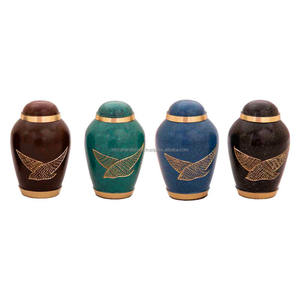 <b>Keepsake</b> Cremation Urns Set of 4 Pcs Handcrafted Funeral <b>Memorial</b> Mini Urns for Pet or Human Ashes - Product Image 5
