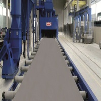 Machine de sablage de tôles Poslu Machinery, moteur haute productivité, garantie 2 ans, utilisation en fonderie, inspection vidéo, Konya