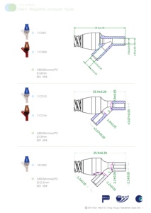 Gen1 Y Connector 11C001 for 3.9~4.1mm <b>Tubing</b> Medical Needleless <b>Plastic</b> Connector - Product Image 4