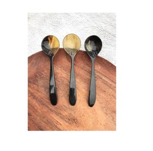 Cuillère à corne naturelle de buffle Cuillères brillantes et bien polies pour un emballage personnalisé d'une seule pièce avec vente - Product Image 1