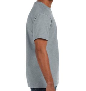 Camiseta de algodón/poliéster con logotipo profesional, camiseta personalizada de algodón, camisetas para hombres, Camiseta de algodón azul de manga corta Unisex para adultos - Product Image 5