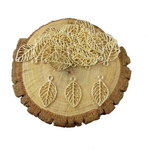 จี้รูปใบไม้ชุบทอง - Product Image 2