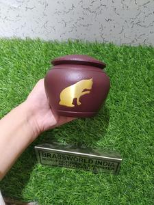 Urne de crémation en aluminium pour animaux de compagnie odyssey par Brassworld fournitures funérailles indiennes - Product Image 3