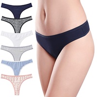 Culotte string sexy taille mi-haute pour femme, confortable, douce, respirante, séchage rapide, antistatique, en tricot Spandex/Coton pour adultes