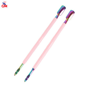 Pousse-cuticules professionnel en acier inoxydable à double extrémité, grattoir nettoyeur pour manucure et pédicure - Product Image 4