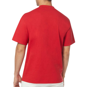 T-shirts homme en coton bio bordeaux, coupe ample, manches courtes, impression personnalisée OEM 200g, produits en promotion - Product Image 2