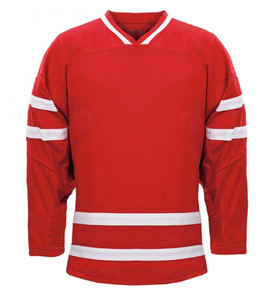 Camiseta de hockey sobre hielo superior para hombre, diseño de tamaño de logotipo personalizado, conjunto de 30 piezas con nombre de equipo OEM, camisetas de uniforme impresas, 1 pieza/bolsa de plástico - Product Image 1