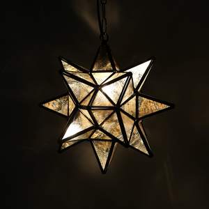 Luces colgantes de estrellas de cristal hechas a mano, decoración de boda para el hogar, estrellas de Metal para Navidad, otros candelabros, tarros de velas - Product Image 5