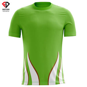 Maillot de football pour hommes, 100% Polyester 3d, couleur unie vert et noir, imprimé par sublimation, prix d'usine, meilleur qualité, vente en gros - Product Image 3