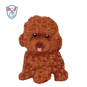 Iron Patch 5.5" Iron On Custom Poodle Embroidered Patches Animal Designs Large Size Back Patch