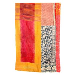 Ensembles de literie en coton indien fait à la main Queen-Size Vintage ethnique Kantha couette cousu à la main pour la maison hôtel utilisation pour les mariages d'été - Product Image 4