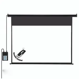 Electric movie screen projector 120inch Motorized Projection Screen with IR remote control