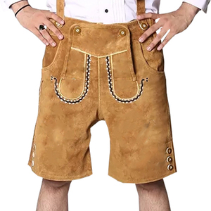 กางเกงขาสั้น Lederhosen,กางเกงขาสั้นสีฟ้าปรับแต่งได้กางเกงขาสั้นบาวาเรียพร้อมบริการ OEM กางเกงขาสั้นหนังเยอรมัน - Product Image 6