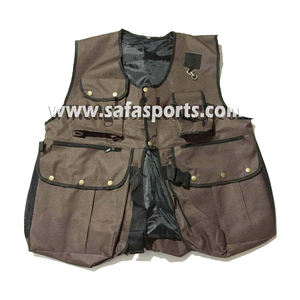 Conjunto de chaleco de cuero y poliéster verde, chaqueta Hawking para exteriores de cetrería para caza - Product Image 1