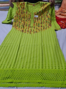 Qiankari Kurti — dernier Design avec broderie jade avant, 2020, vêtement doux et confortable, avec un magnifique fil, broderie à la main - Product Image 2