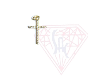 จี้รูปกางเขนคริสเตียนศักดิ์สิทธิ์ยูนิเซ็กส์เงินสเตอร์ลิงชุบทองด้วยลวดห่ออาเกต CZ ชุดฝาครอบสไตล์โบโฮ - Product Image 3