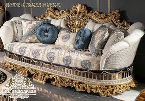 Ensemble de meubles de salon de style royal, luxe moderne, en teck, haut de gamme, lourd, sculpté sur mesure - Product Image 4