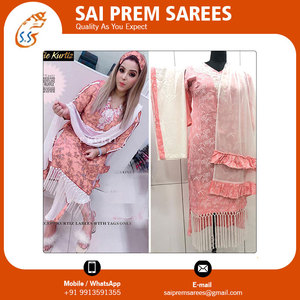 ผ้าเรยอนสำหรับผู้หญิงผ้าคอตตอนเย็บจากผ้าเรยอนแฟชั่นอินเดีย - Product Image 2