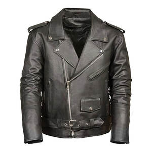 Veste de moto en cuir pour homme sur mesure, style japonais, col fin, imperméable pour l'hiver - Product Image 2
