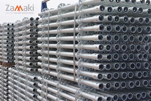 Ringlock Scaffold against the floor during construction - Product Image 2