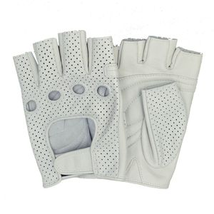 Protège-mains de cyclisme en cuir sur mesure professionnels à demi-doigts avec protection de la paume, qualité supérieure, unisexe, pour l'hiver - Product Image 1
