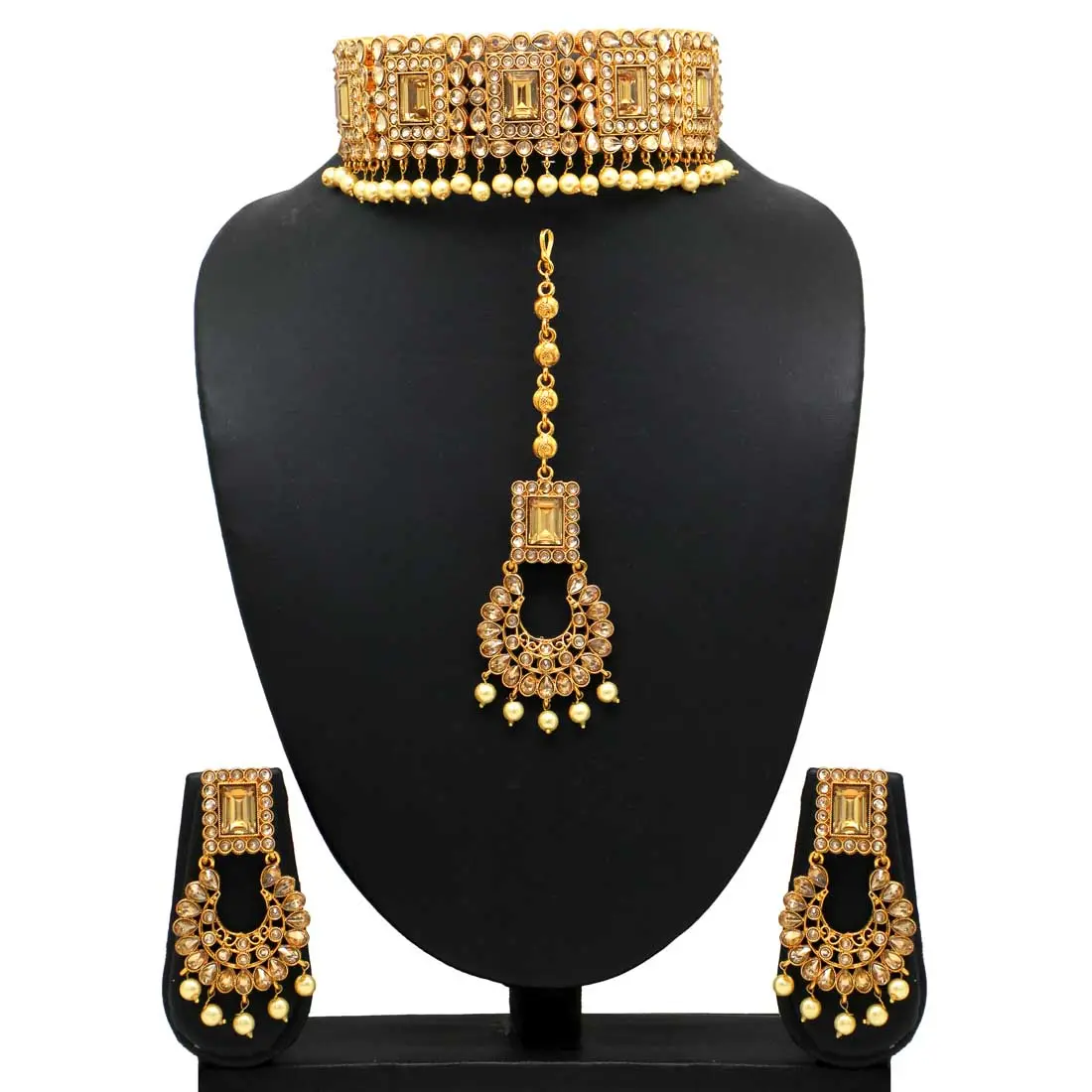 wedding Collection Kundan Polki Choker Necklace Set