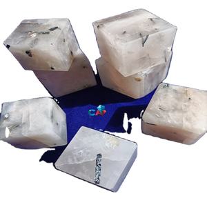 Poli Rutile Quartz Tourmaline Figurine Naturel Agate Cristal Cube Gravé Dessous De Verre pour La Décoration Intérieure Guérison Amour Pierre Précieuse - Product Image 2